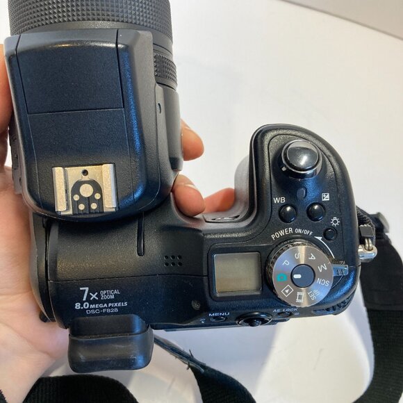 Sony CyberShot DSC-F828 8MP Digital Camera Carl Zeiss Lens Tested + Cord Manual - Picture 14 of 16